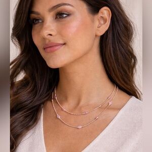 Beaded infinity necklace